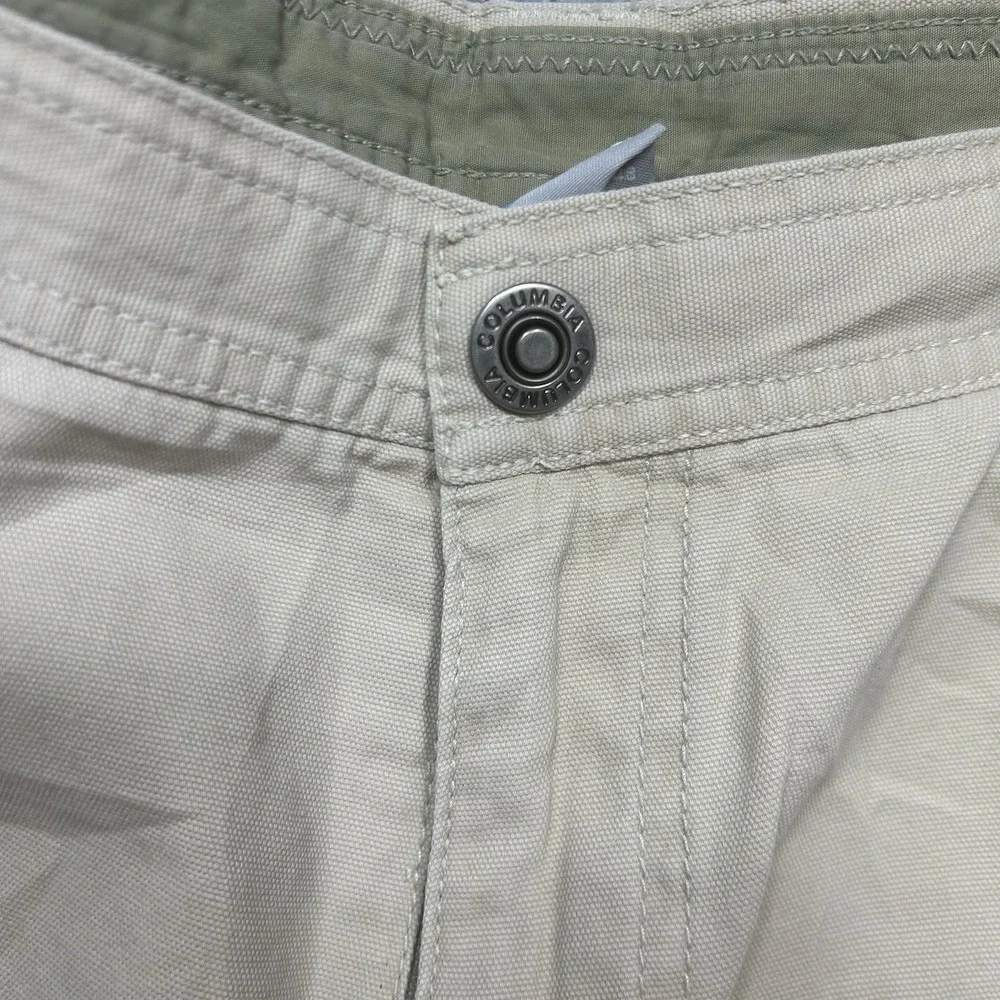 Columbia Ultimate Roc Shorts Mens 38x9 Beige Omni-Shield Cargo Outdoor Hiking - Picture 2 of 13